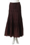 シルクポリエステルティアードプリーツスカート デパリエ/DEPAREILLE