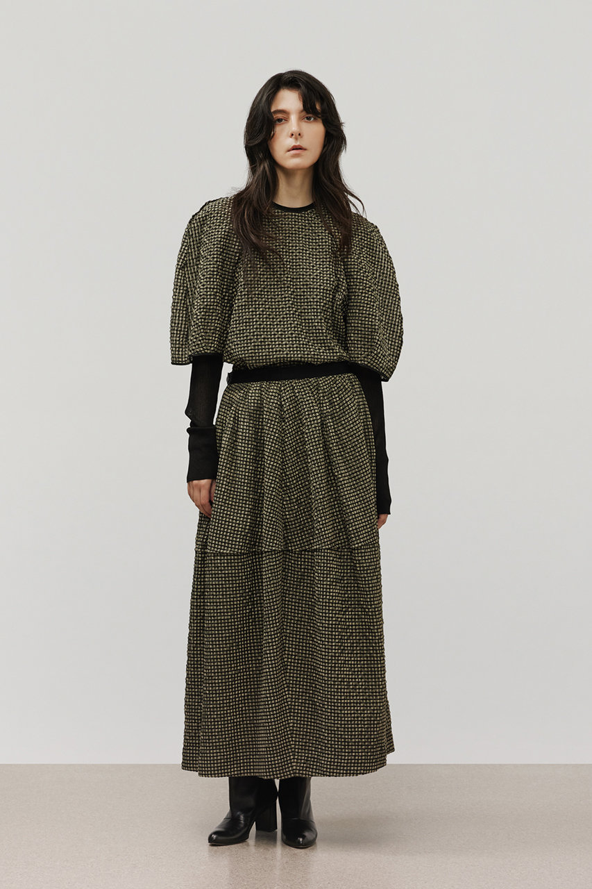 DEPAREILLE(デパリエ)｜シアーサッカーチェックブラウス