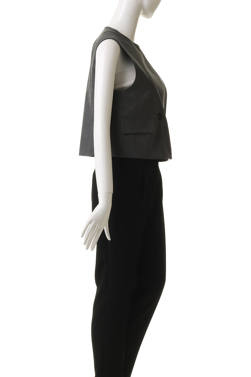 新品タグ付 DEPAREILLE ロピカルウールコンビネゾン 36 グレー TROPICAL WOOL COMBINAISON / トロピカルウールコンビネゾン