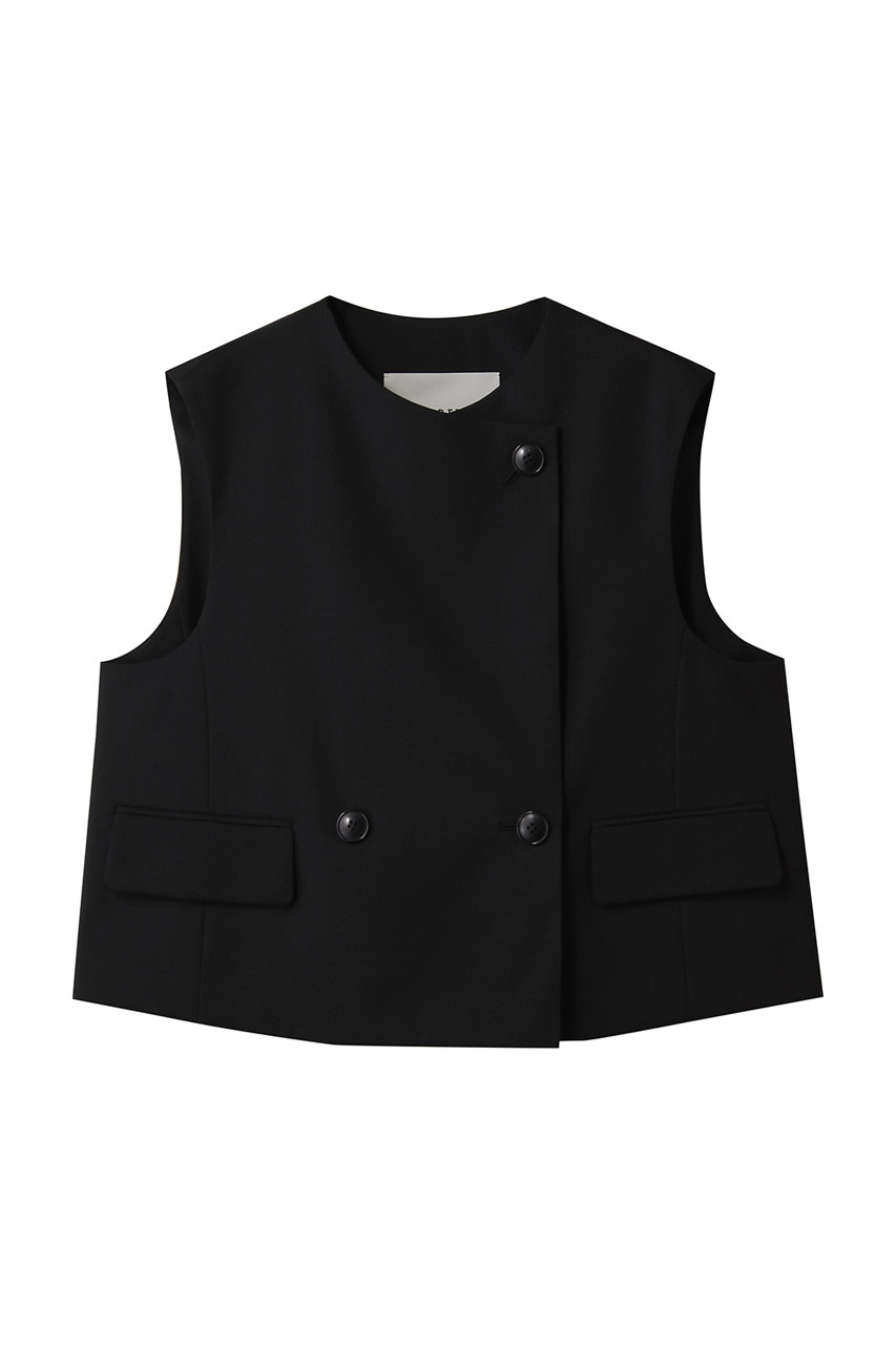 楽天ポイント還元】DEPAREILLE トロピカルウールジレ (ブラック, 38