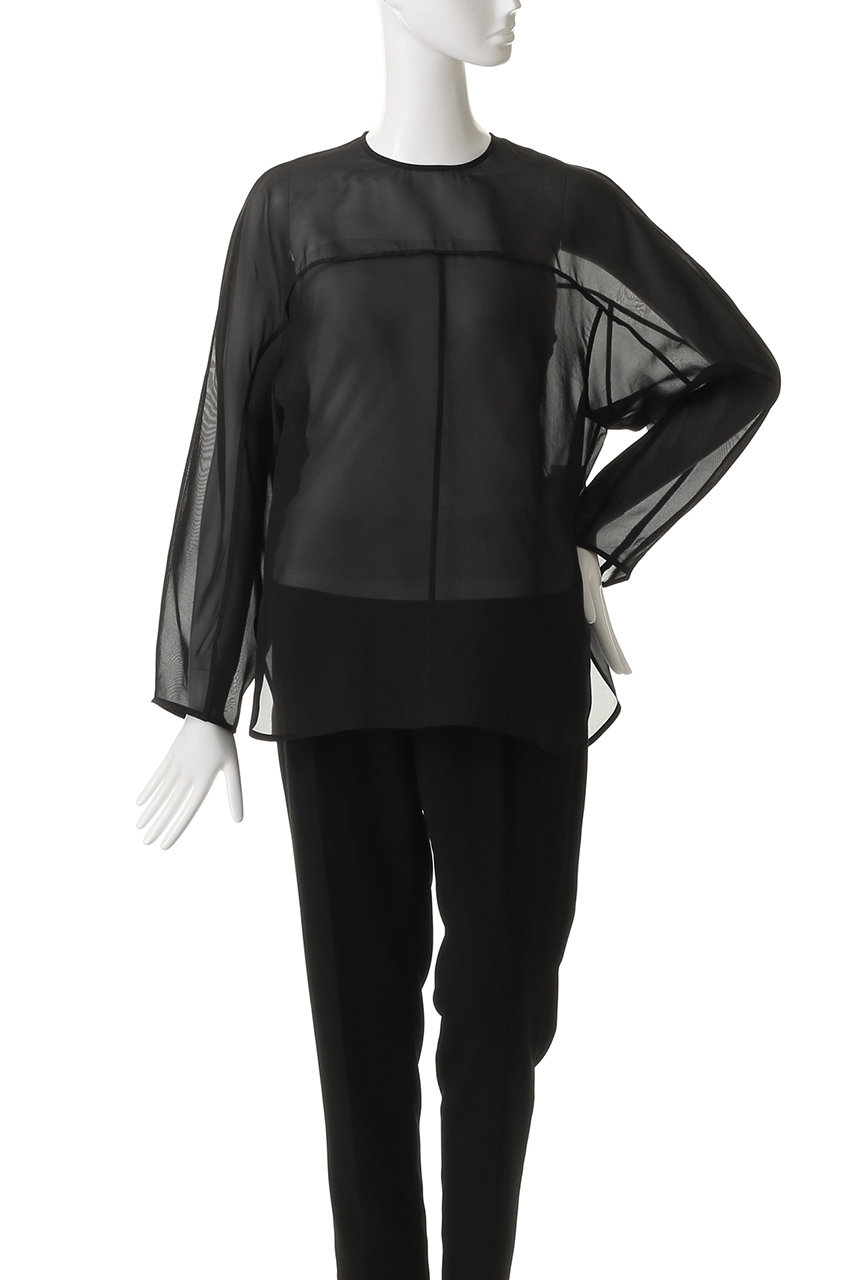 【美品】♡DEPAREILLE デパリエ ブラウス♡ DEPAREILLE(デパリエ)｜シルクオーガンジーブラウス/ベージュ の