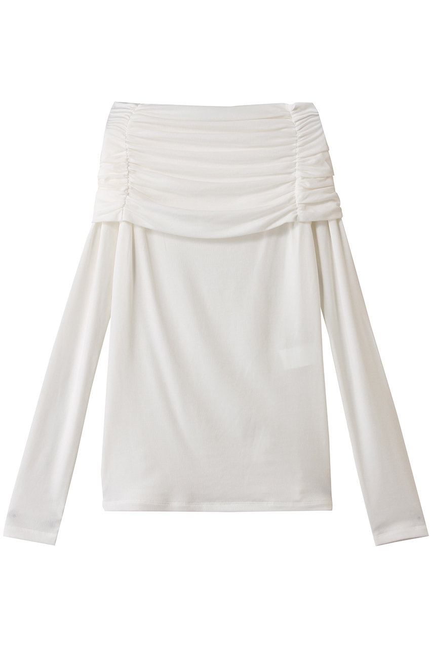 デパリエ/DEPAREILLEのリヨセルベアオフショルダートップ(オフホワイト/B1154AUB259)