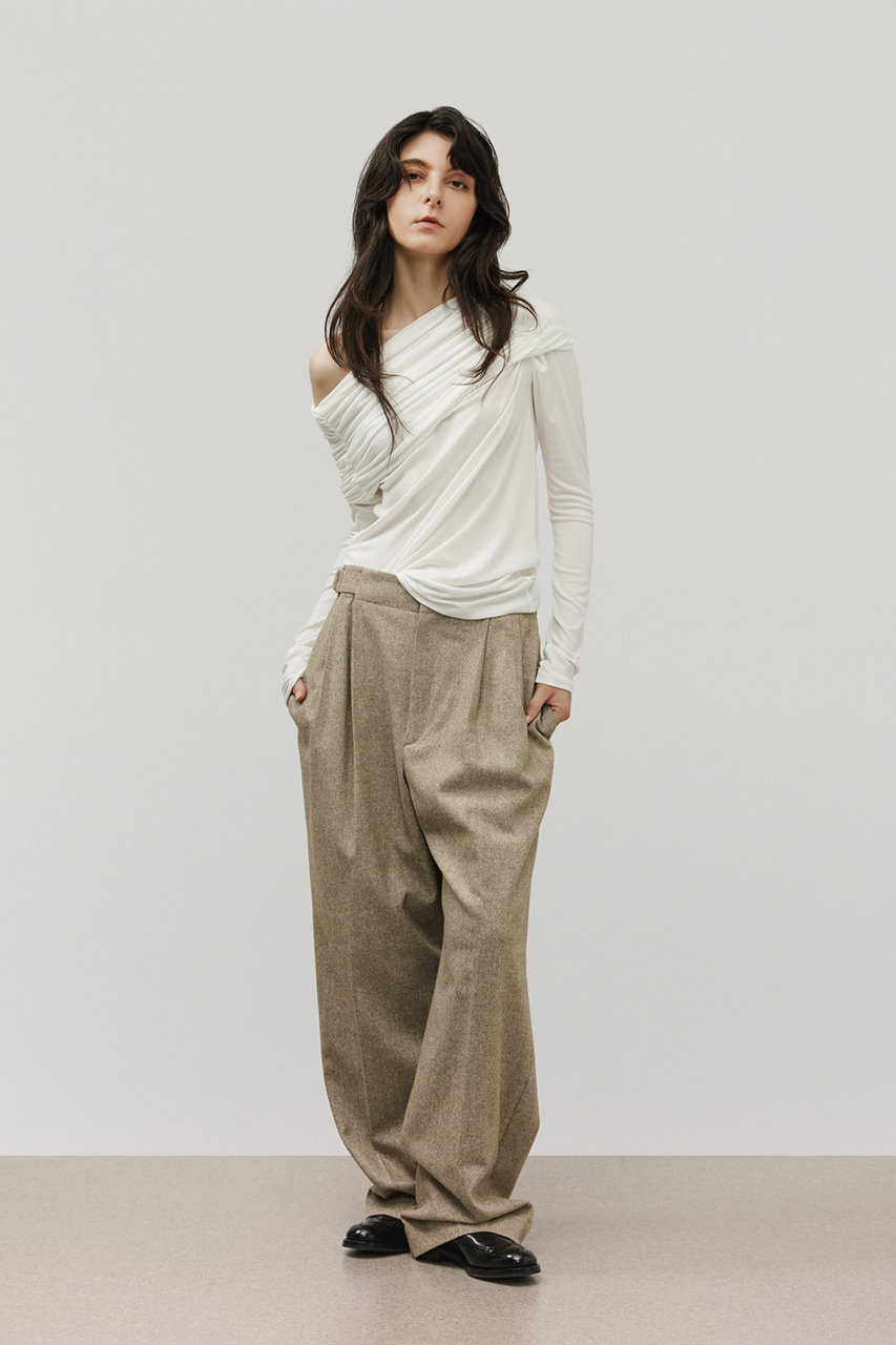 DEPAREILLE(デパリエ)｜リヨセルベアオフショルダートップ/オフ