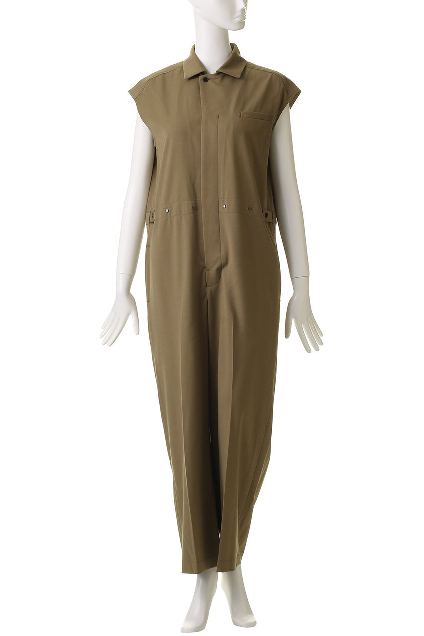 DEPAREILLE(デパリエ)｜ウールツイルショートスリーブコンビネゾン