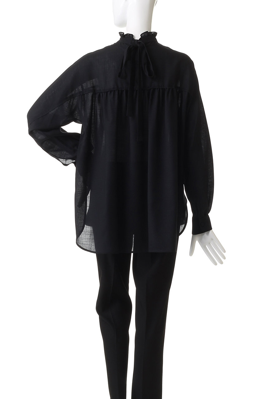 DEPAREILLE(デパリエ)｜ウールビエラボウブラウス/オフホワイト の通販