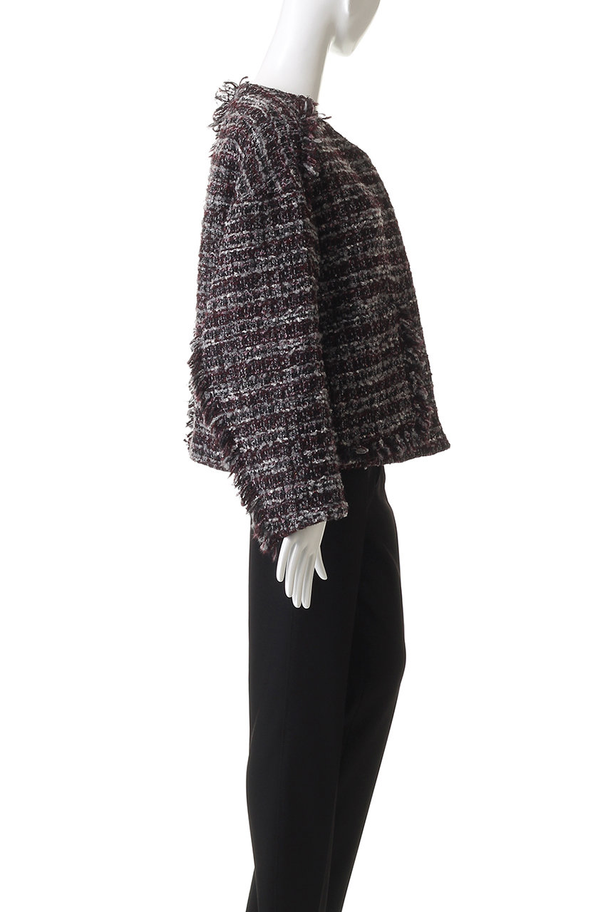 DEPAREILLE(デパリエ)｜ミックスツイードジャケット/ボルドー の通販