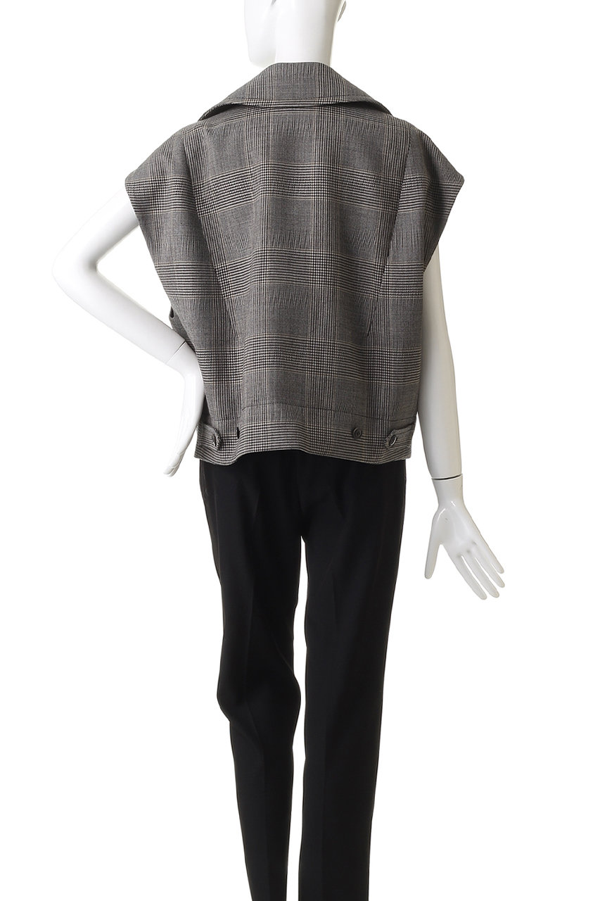 DEPAREILLE(デパリエ)｜グレンチェックジレ/グレー の通販｜ELLESHOP