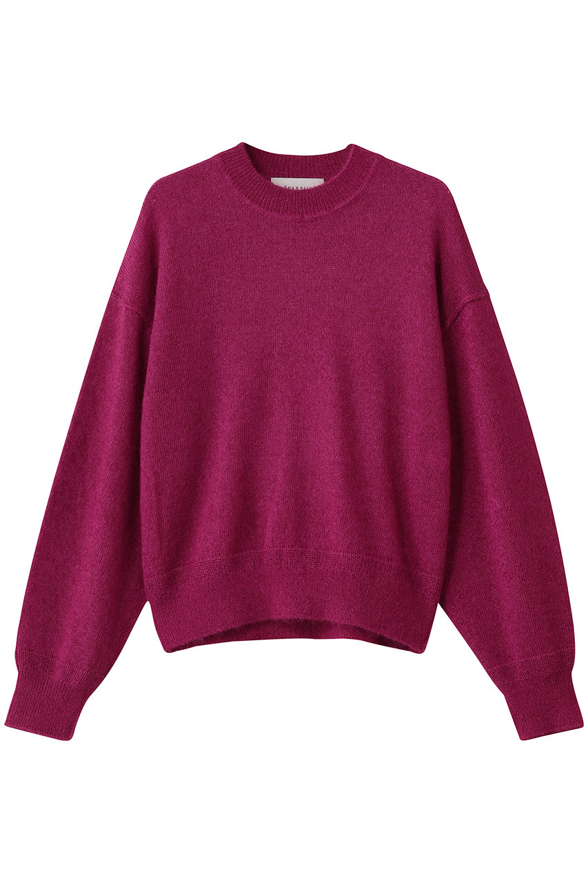 DEPAREILLE モヘアコットンクルーネック (ボルドー, 38) デパリエ ELLE SHOP