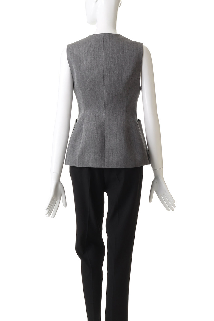 セール中！DEPAREILLE デパリエ　ジレ DEPAREILLE(デパリエ)｜ウールドースキンジレ/グレー の通販｜ELLESHOP