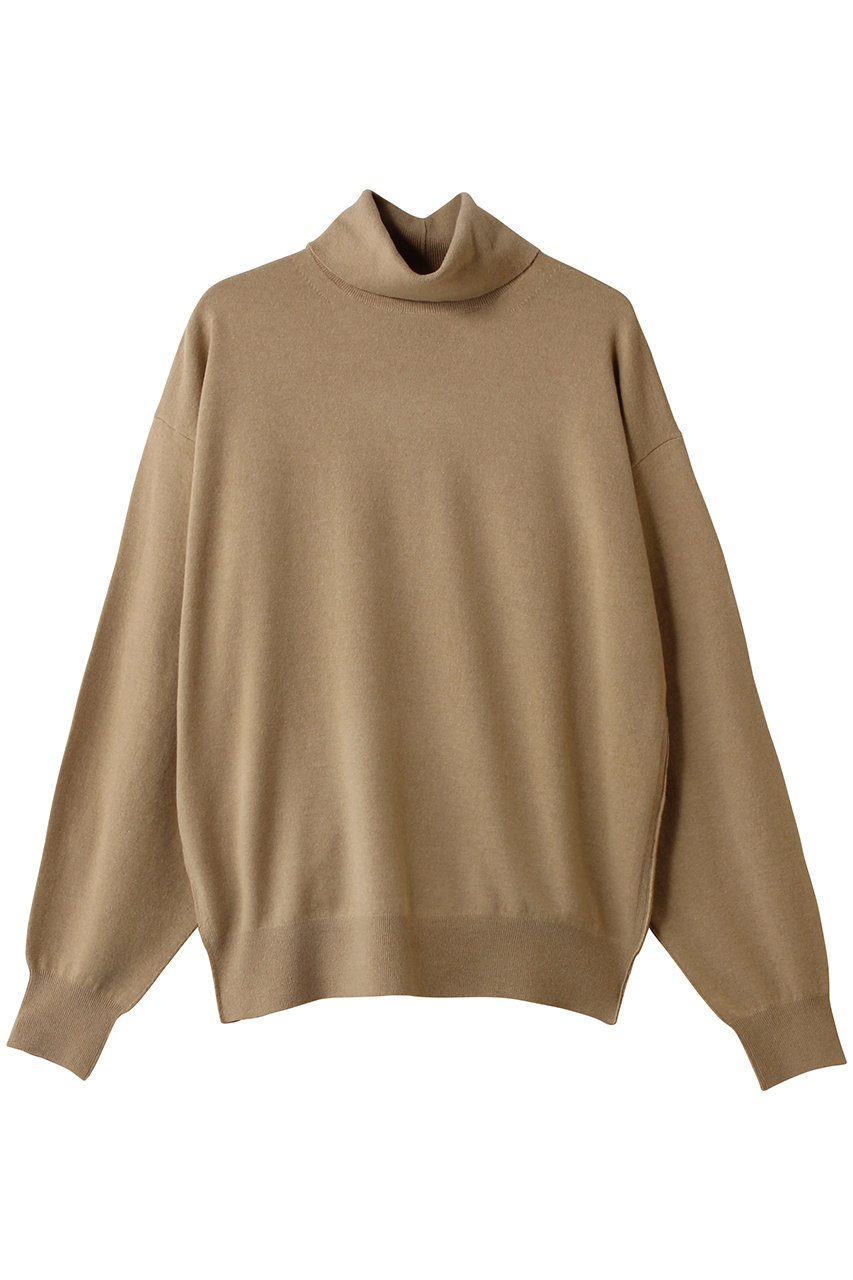 デパリエ/DEPAREILLEのウーレンヤーンタートルネック(ベージュ/B1154AKW328)