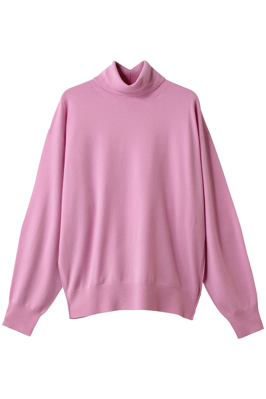 デパリエ/DEPAREILLEのウーレンヤーンタートルネック(ピンク/B1154AKW328)