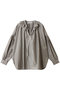 シアータフタフリルブラウス デパリエ/DEPAREILLE グレー