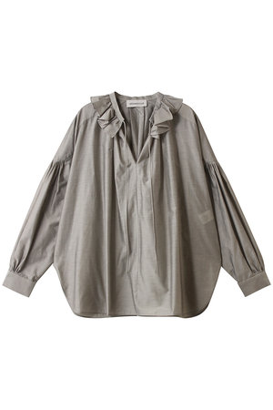 デパリエ/DEPAREILLEのシアータフタフリルブラウス(110400/110403)