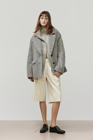 DEPAREILLE デパリエ　テーラードジャケット　ショートコート　リネン混 DEPAREILLE｜デパリエのジャケット通販｜ELLE SHOP (エル・ショップ)