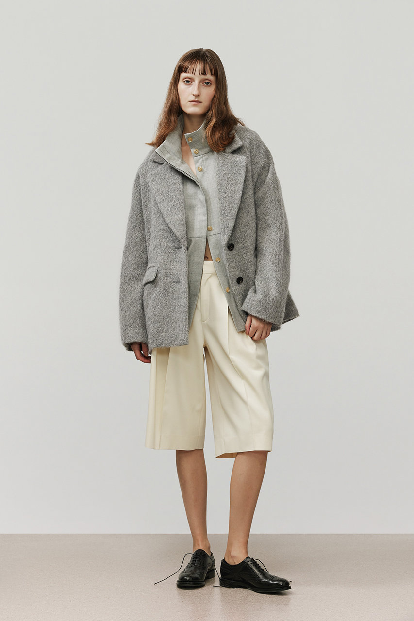 DEPAREILLE(デパリエ)｜アルパカモヘアシャギージャケット/グレー の