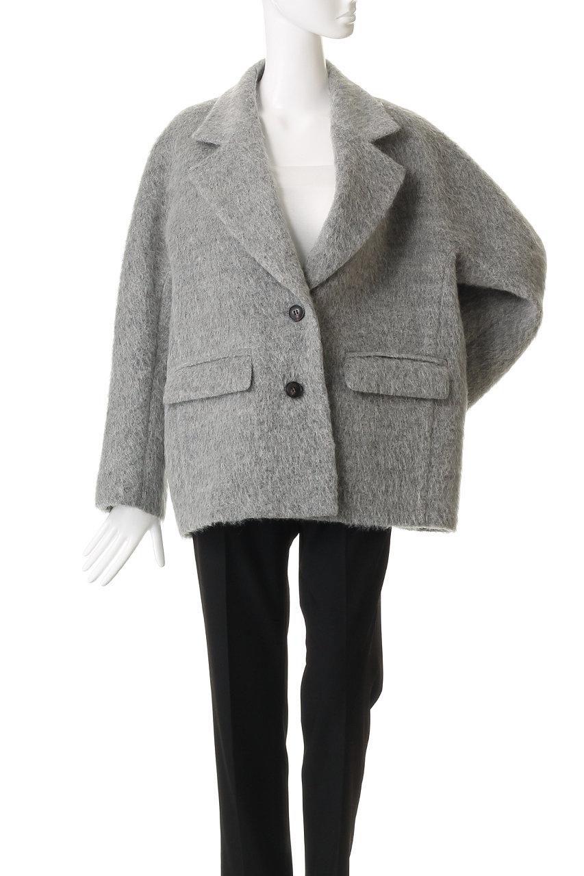 美品⭐️フレームワーク シャアルパカ モヘア ノーカラーグレー近年モデル 美品】FRAMeWORK ノーカラー シャギーコート モヘア アルパカ混 - メルカリ