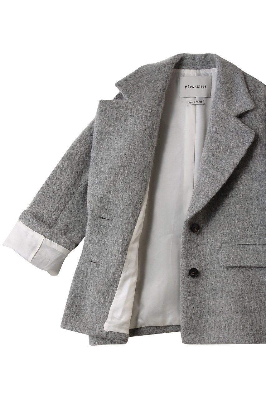 DEPAREILLE(デパリエ)｜アルパカモヘアシャギージャケット/グレー の