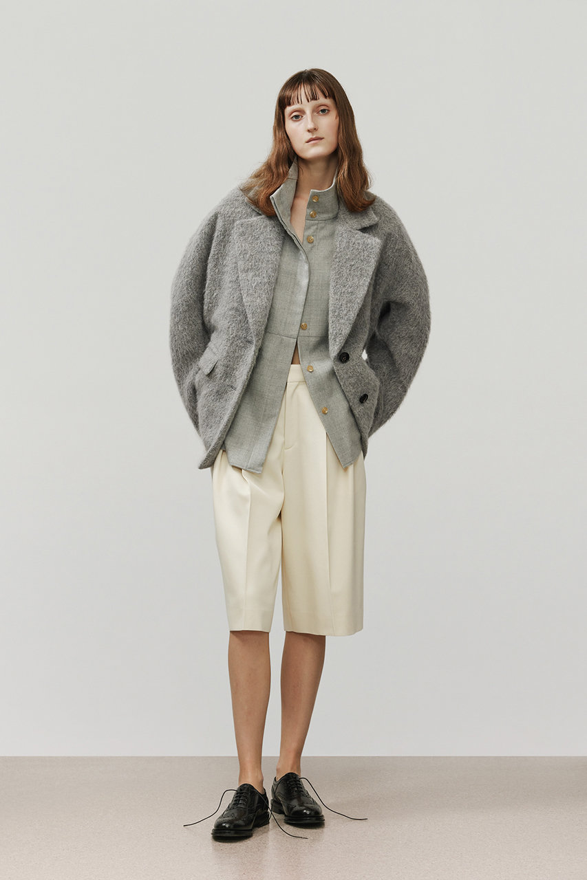 DEPAREILLE(デパリエ)｜アルパカモヘアシャギージャケット/グレー の