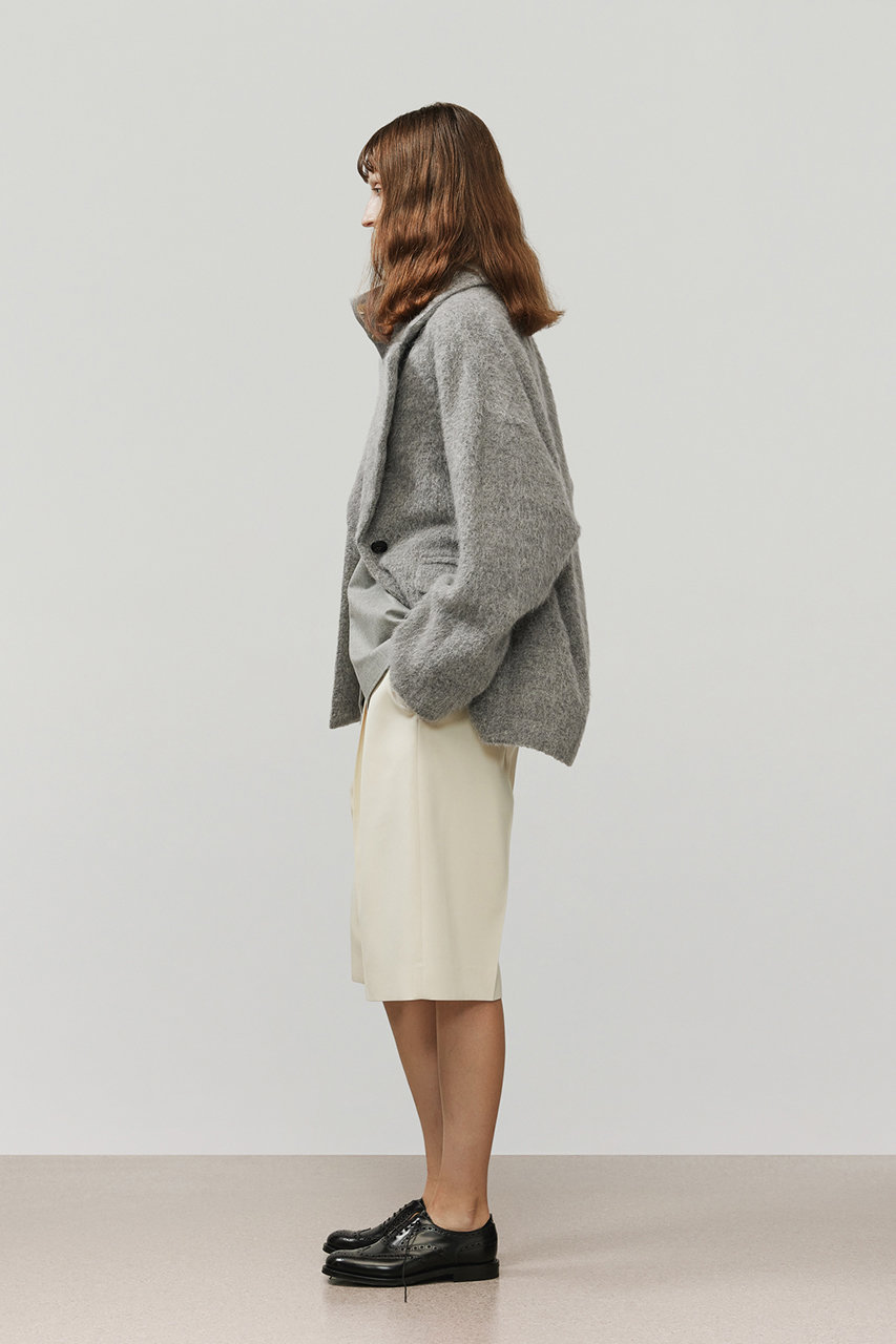 DEPAREILLE(デパリエ)｜アルパカモヘアシャギージャケット/グレー の