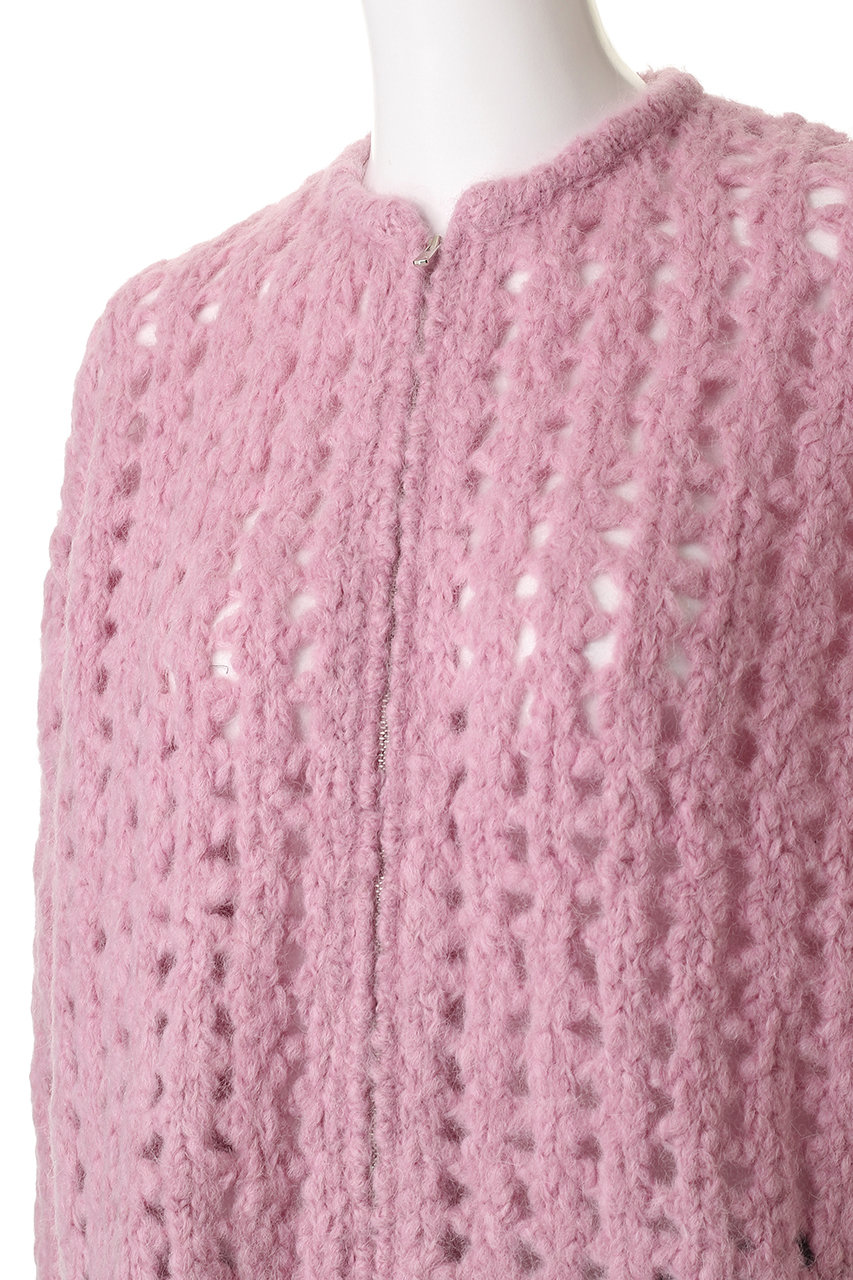 DEPAREILLE(デパリエ)｜アルパカジップカーディガン/グレー の通販