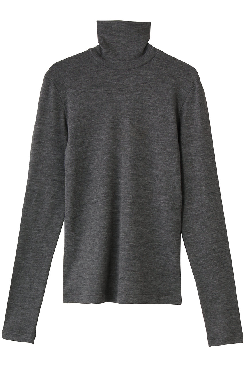 デパリエ/DEPAREILLEのウールジャージータートルネック(グレー/B1154AUB331)