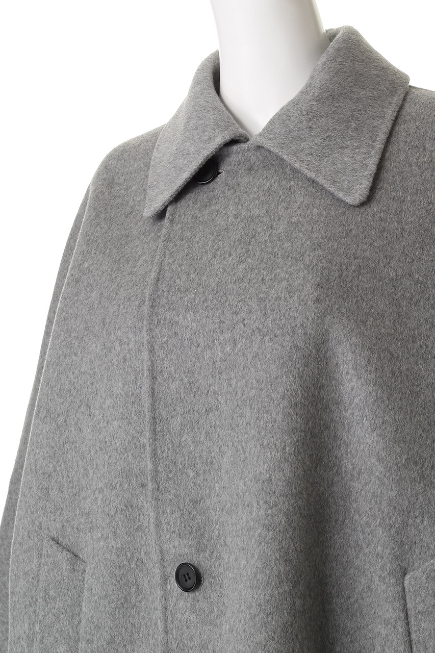 DEPAREILLE(デパリエ)｜ウールダブルフェイスポンチョコート/グレー の