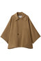 ウールダブルフェイスポンチョコート デパリエ/DEPAREILLE キャメル