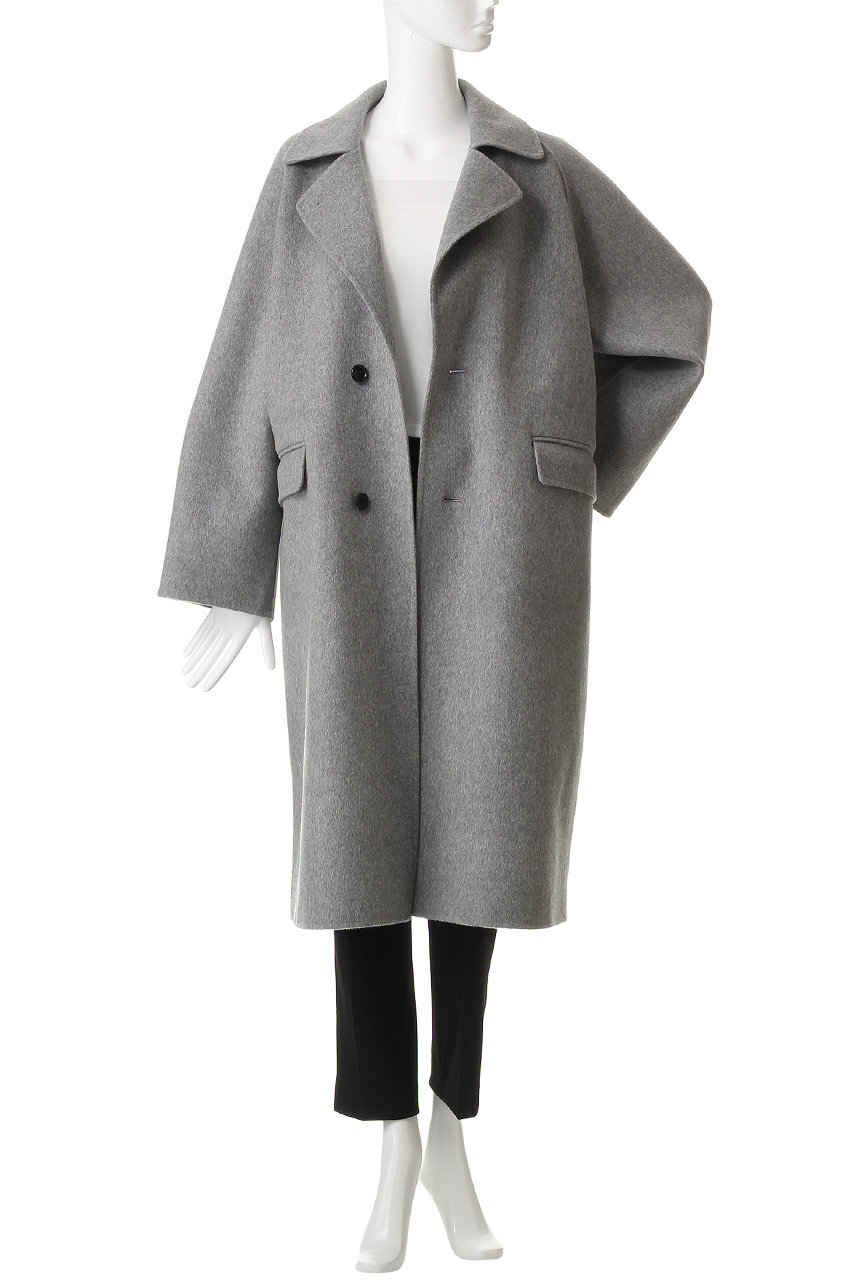 DEPAREILLE(デパリエ)｜ウールダブルフェイスチェスターコート/グレー