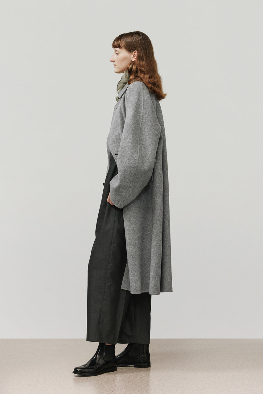 DEPAREILLE(デパリエ)｜ウールダブルフェイスチェスターコート/グレー