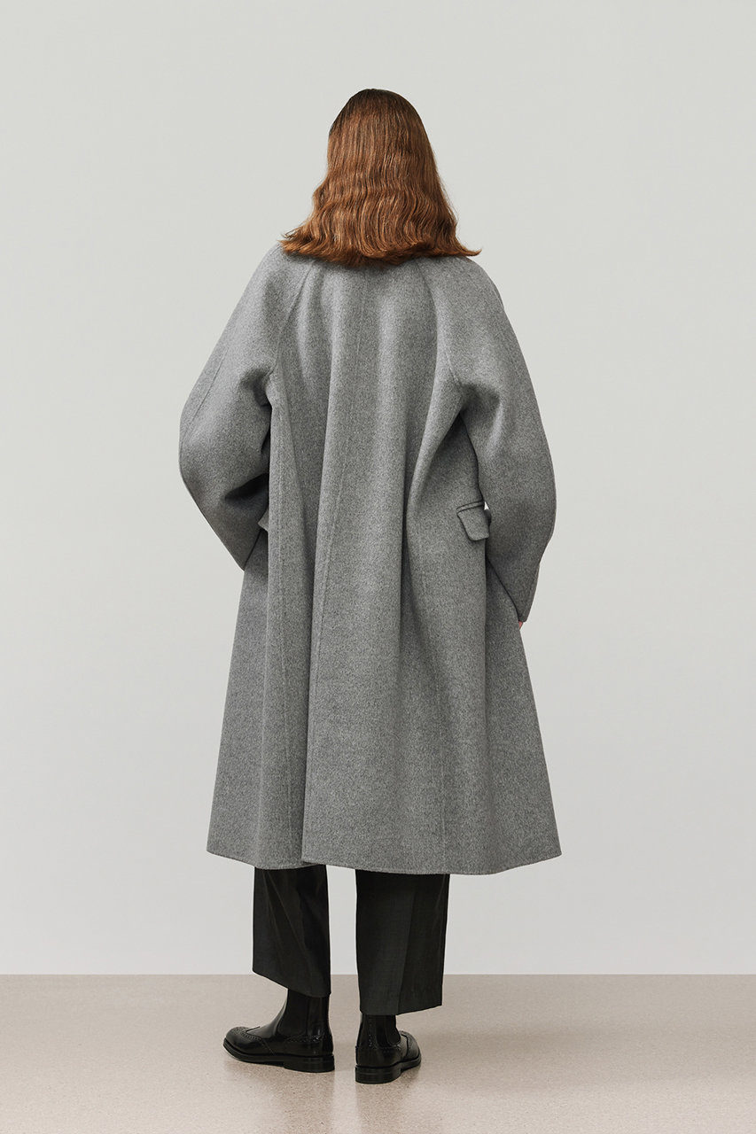 DEPAREILLE(デパリエ)｜ウールダブルフェイスチェスターコート/グレー