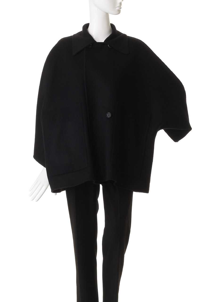 DEPAREILLE(デパリエ)｜ウールダブルフェイスチェックポンチョコート