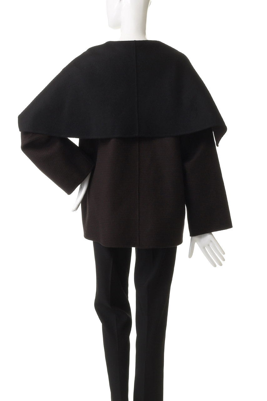 DÉPAREILLÉ ブラック ケープコート　デパリエ　very DÉPAREILLÉ ブラック ケープコート デパリエ very 2024AW Vol.2