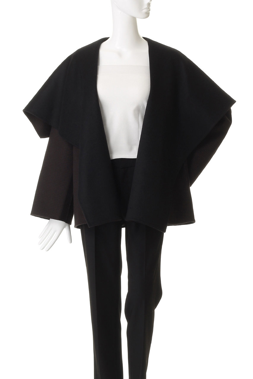 DÉPAREILLÉ ブラック ケープコート　デパリエ　very DÉPAREILLÉ ブラック ケープコート デパリエ very 2024AW Vol.2