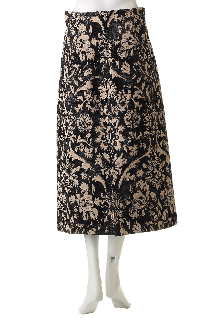 DEPAREILLE(デパリエ)｜モールジャカードスカート/ベージュ の通販