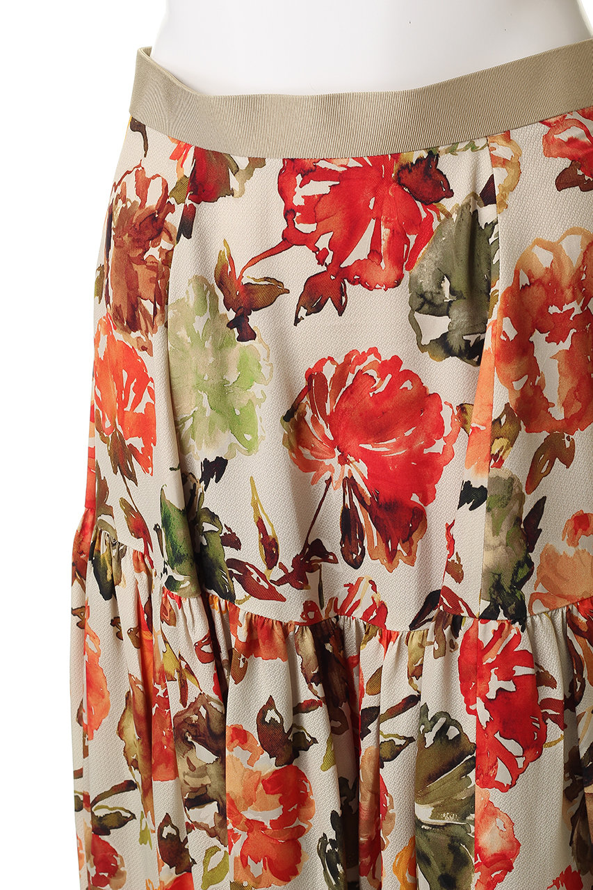 DEPAREILLE デパリエ フラワー ジャカード スカート DEPAREILLE デパリエ フラワー ジャカード スカート