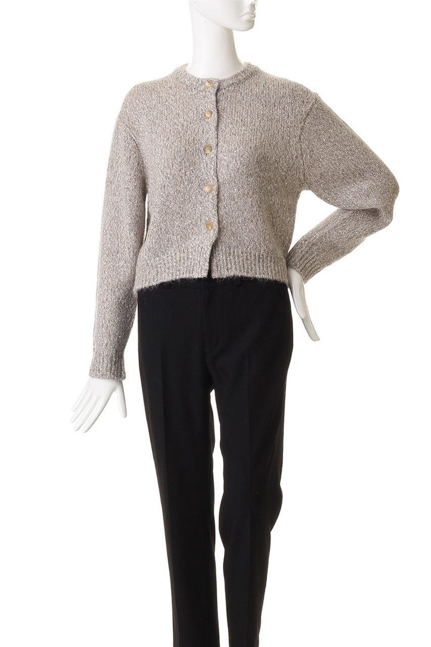 DEPAREILLE(デパリエ)｜シークインローゲージリブカーディガン