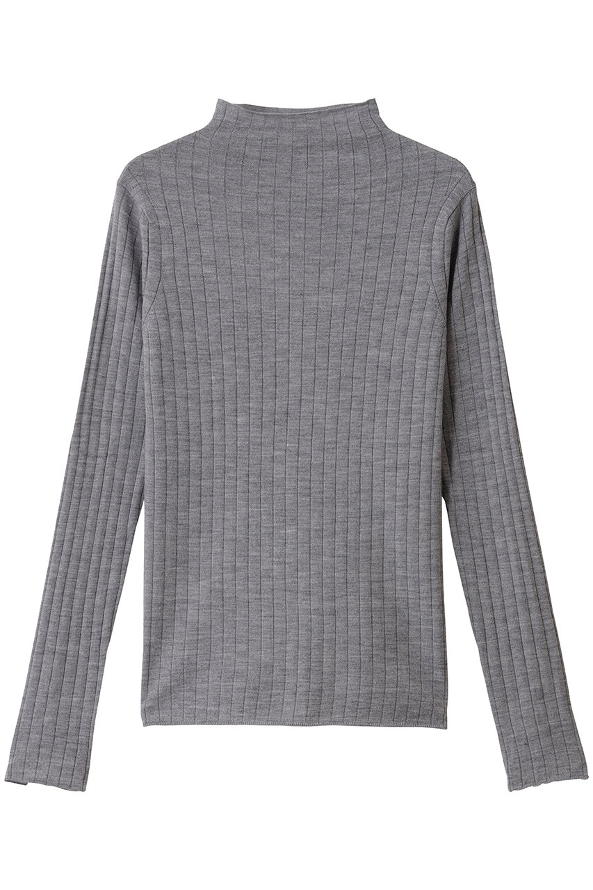 デパリエ/DEPAREILLEのハイゲージリブタートルネック(グレー/B1154AKW257)