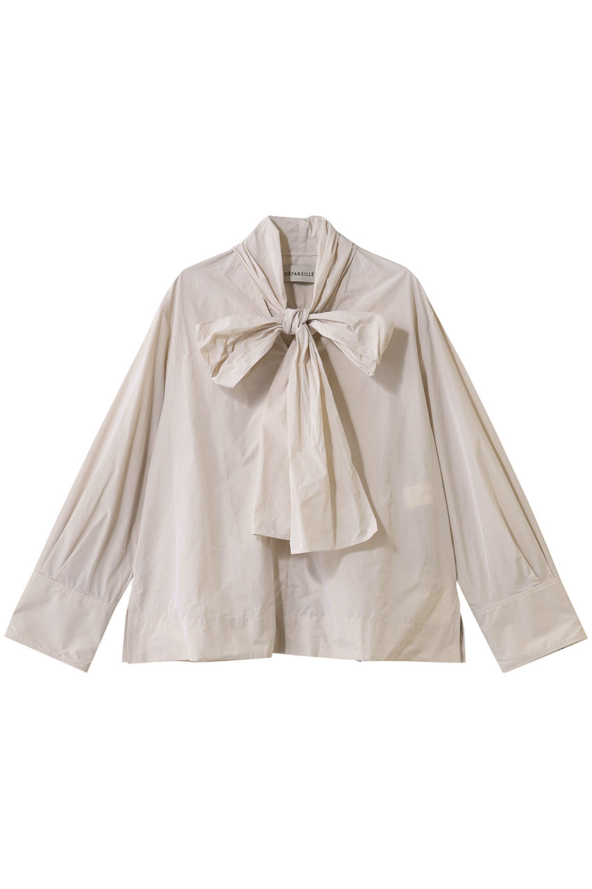 デパリエ/DEPAREILLEのポリタフタブラウス(ベージュ/B1161AFB202)