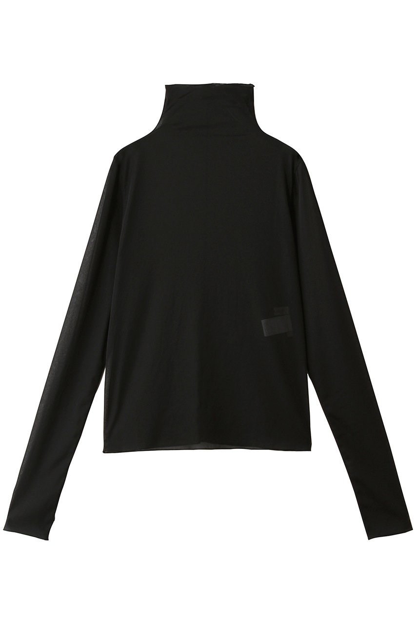 デパリエ/DEPAREILLEのシフォンハイネックブラウス(ブラック/B1161AUB344)