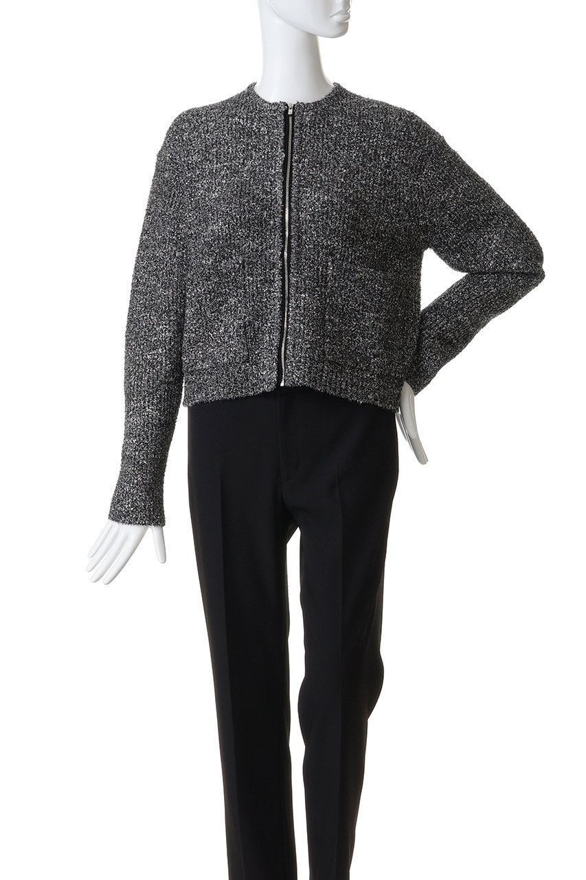 美品 デパリエ DEPAREILLE ラメニットカーディガン 38 ブラック ラメニットカーディガン DEPAREILLE(デパリエ)のラメニット