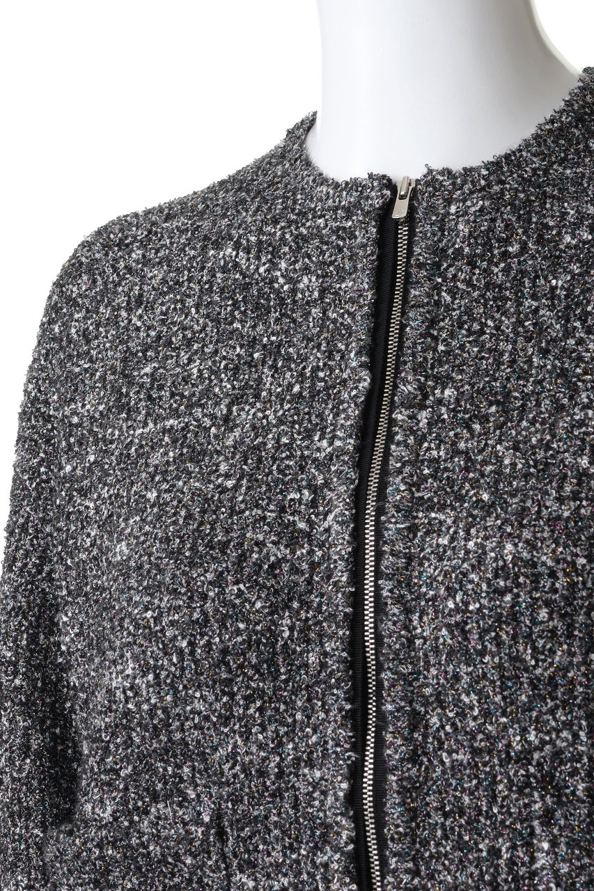 DEPAREILLE(デパリエ)｜ツイードライクニットカーディガン/オフ