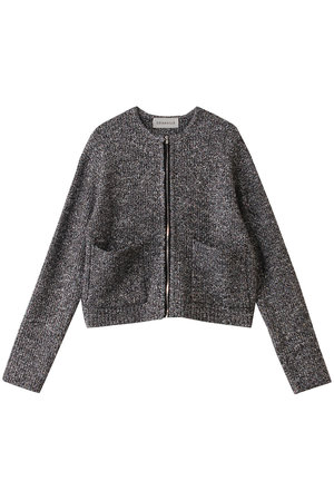 デパリエ/DEPAREILLEのツイードライクニットカーディガン(110300/110303)