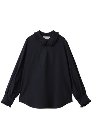 デパリエ/DEPAREILLEのシルクフリルブラウス(110400/110403)