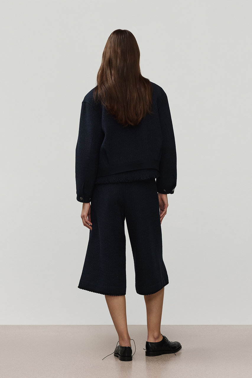 DEPAREILLE(デパリエ)｜コットンツイードジャケット/ネイビー の通販