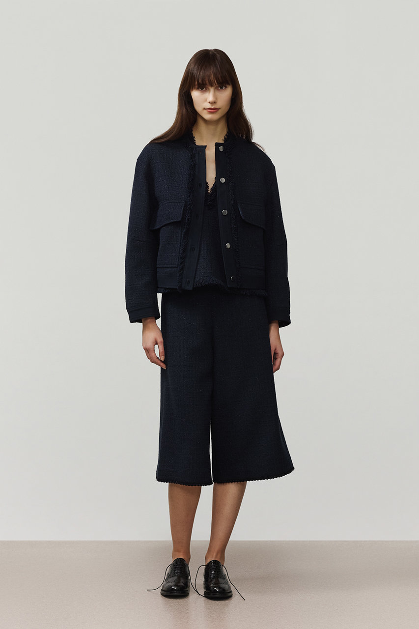 DEPAREILLE(デパリエ)｜コットンツイードジャケット/ネイビー の通販