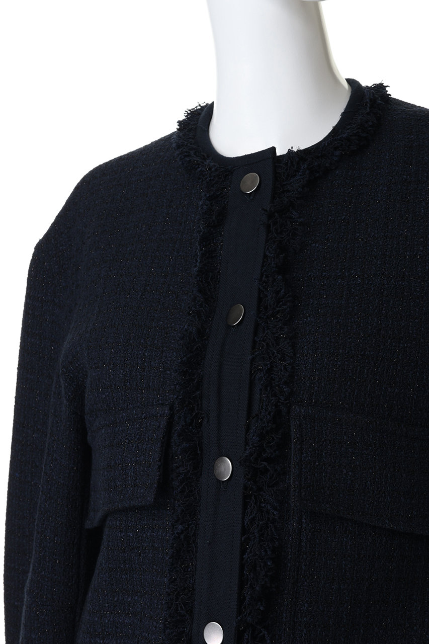 DEPAREILLE(デパリエ)｜コットンツイードジャケット/ネイビー の通販