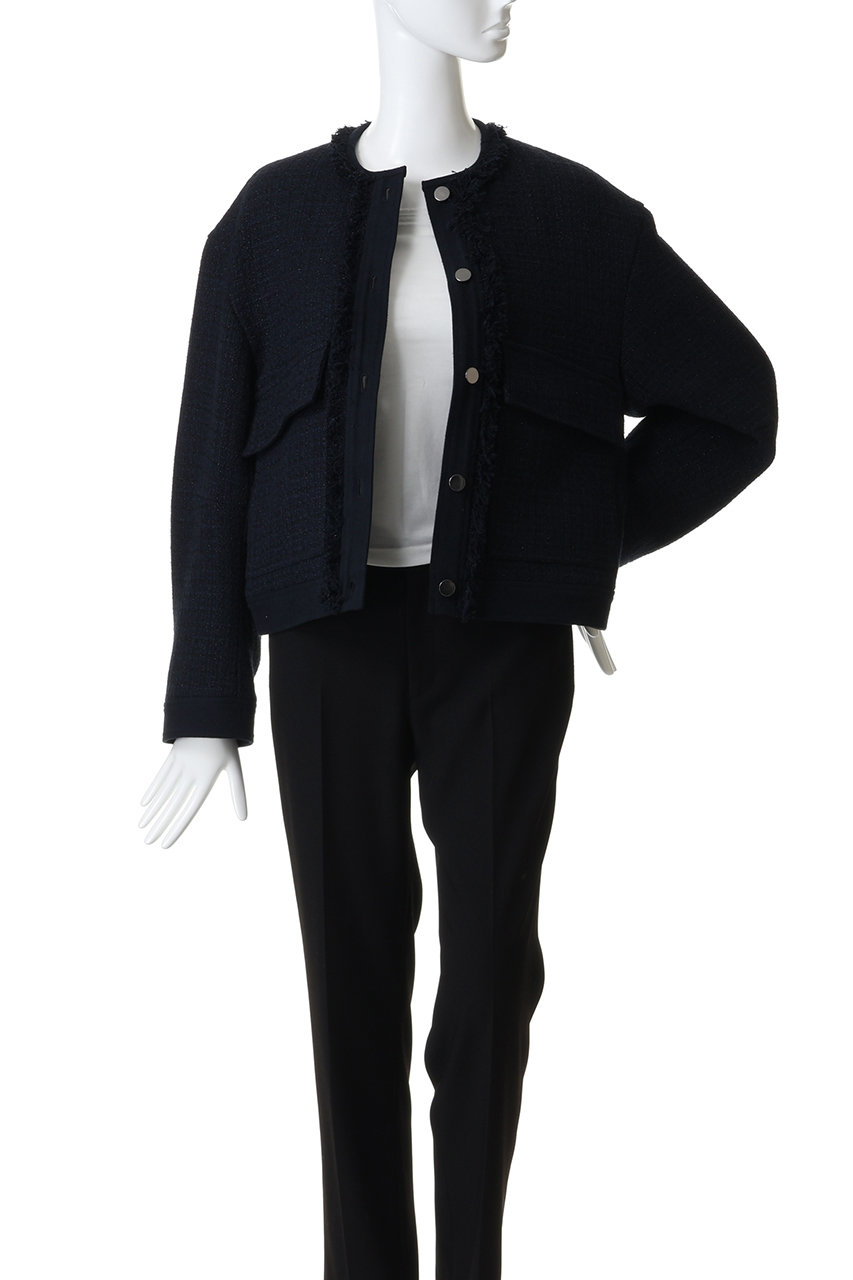 DEPAREILLE(デパリエ)｜コットンツイードジャケット/ネイビー の通販