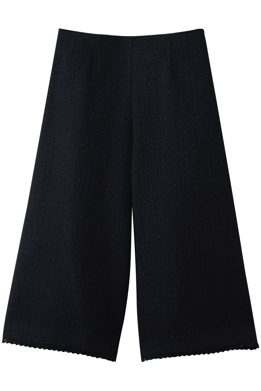 デパリエ/DEPAREILLEのコットンツイードワイドパンツ(ネイビー/B1161AFP208)