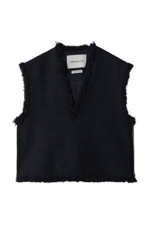 デパリエ/DEPAREILLEのコットンツイードジレ(110800/110806)