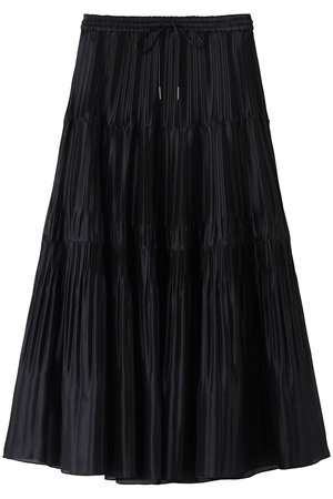 デパリエ/DEPAREILLEのシルクポリティアードプリーツスカート(110700/110703)